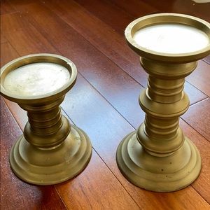 Pottery barn candle holders